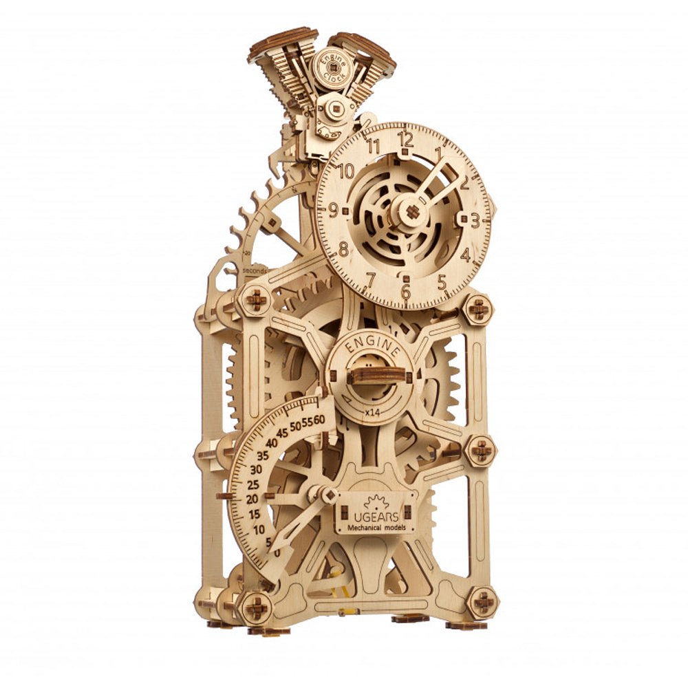 70217-ugears-265pcs-engine-clock-wooden-mechanical-3d-model-kit-14y