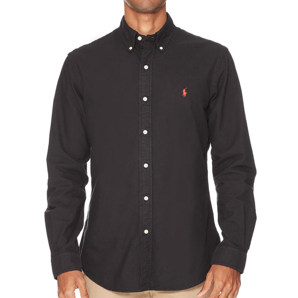 710772290001-xl-polo-ralph-lauren-mens-size-xl-custom-fit-long-sleeve-oxford-shirt-polo-black