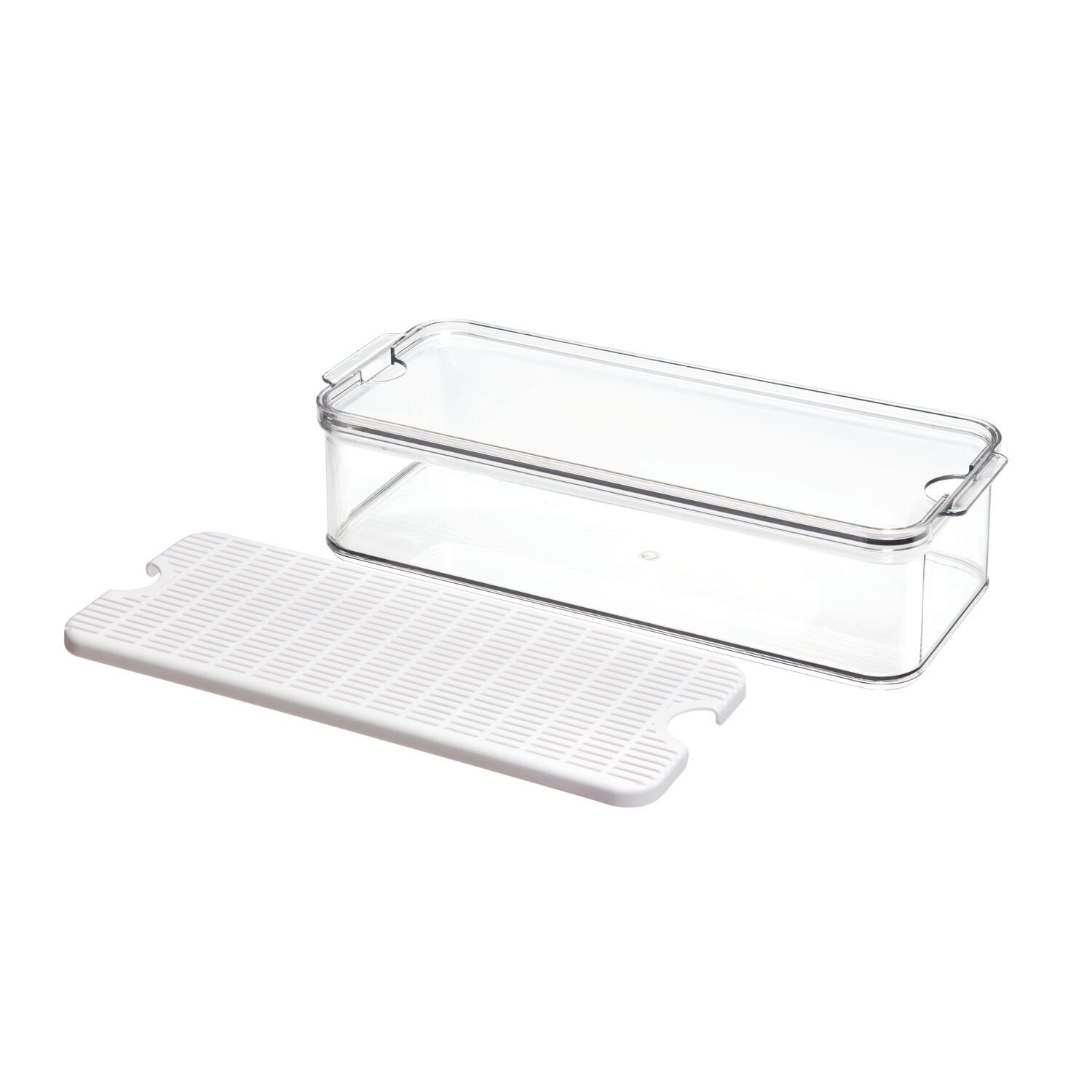 71340-idesign-crisp-40x16cm-produce-holder-bin-organiser-w-lid-clear