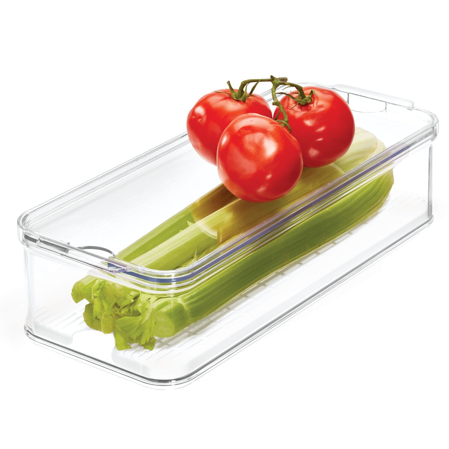 71340-idesign-crisp-40x16cm-produce-holder-bin-organiser-w-lid-clear