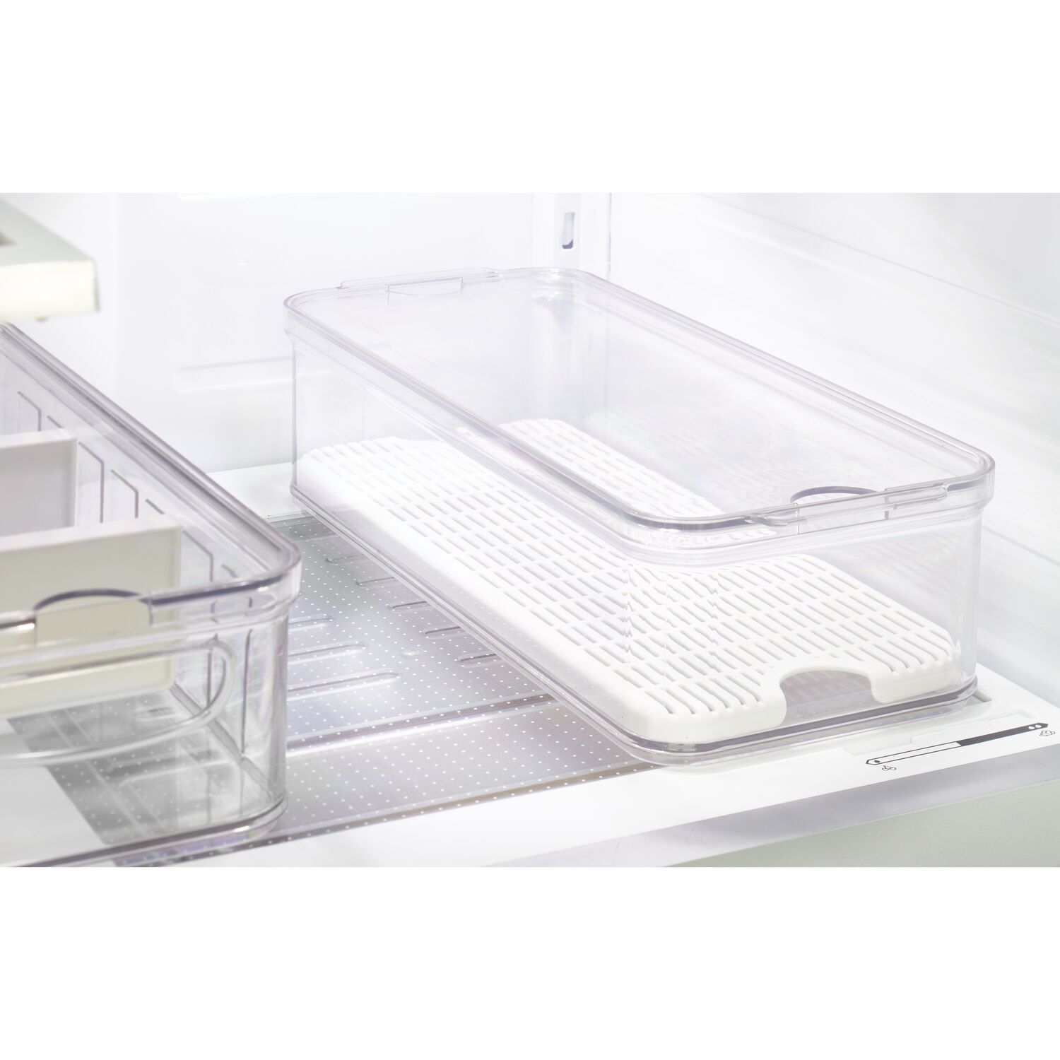 71340-idesign-crisp-40x16cm-produce-holder-bin-organiser-w-lid-clear