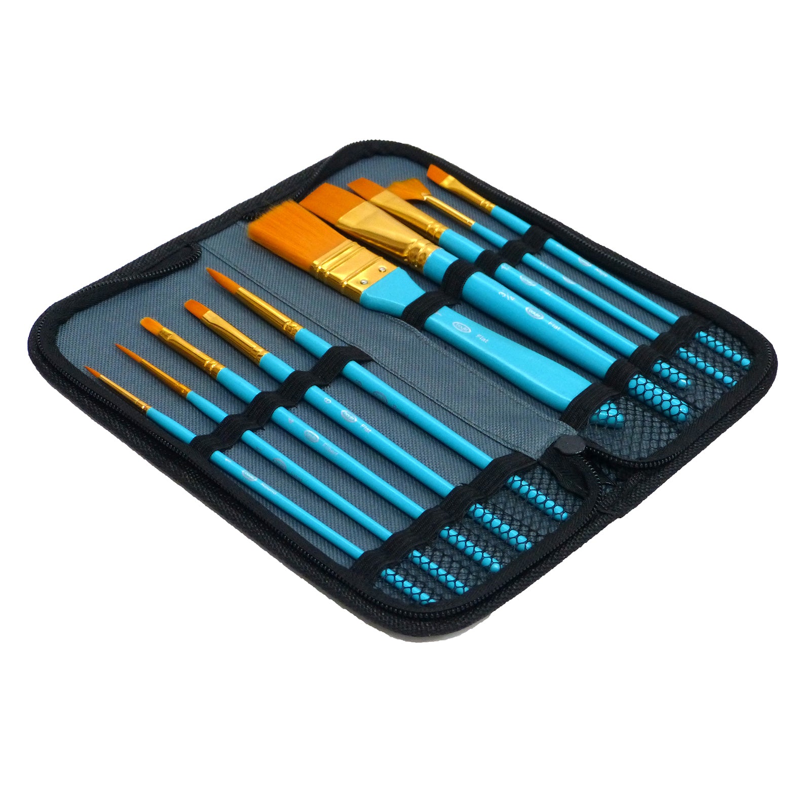 74002-10pc-boyle-essentials-craft-paint-brush-set-w-storage-case