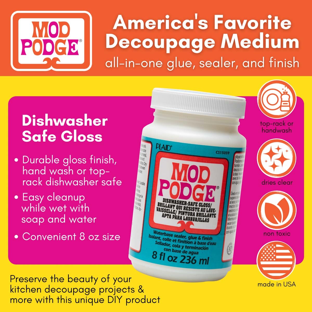 76009-plaid-mod-podge-all-in-one-236ml-sealer-glue-finish-dishwasher-safe