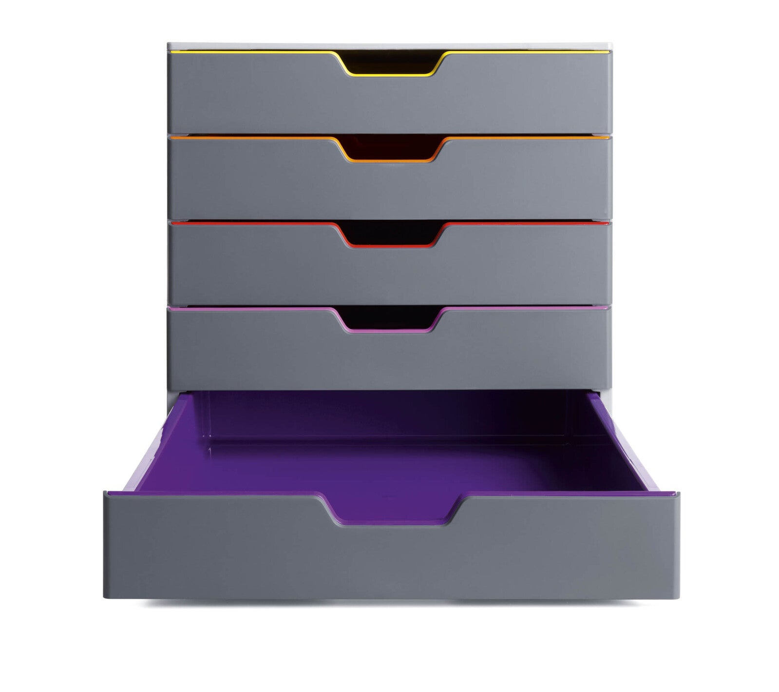 760527-durable-varicolour-plastic-file-drawer-5-organiser-grey
