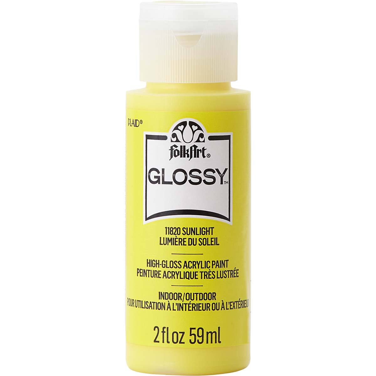 7611820-plaid-folkart-59ml-glossy-art-acrylic-paint-sunlight