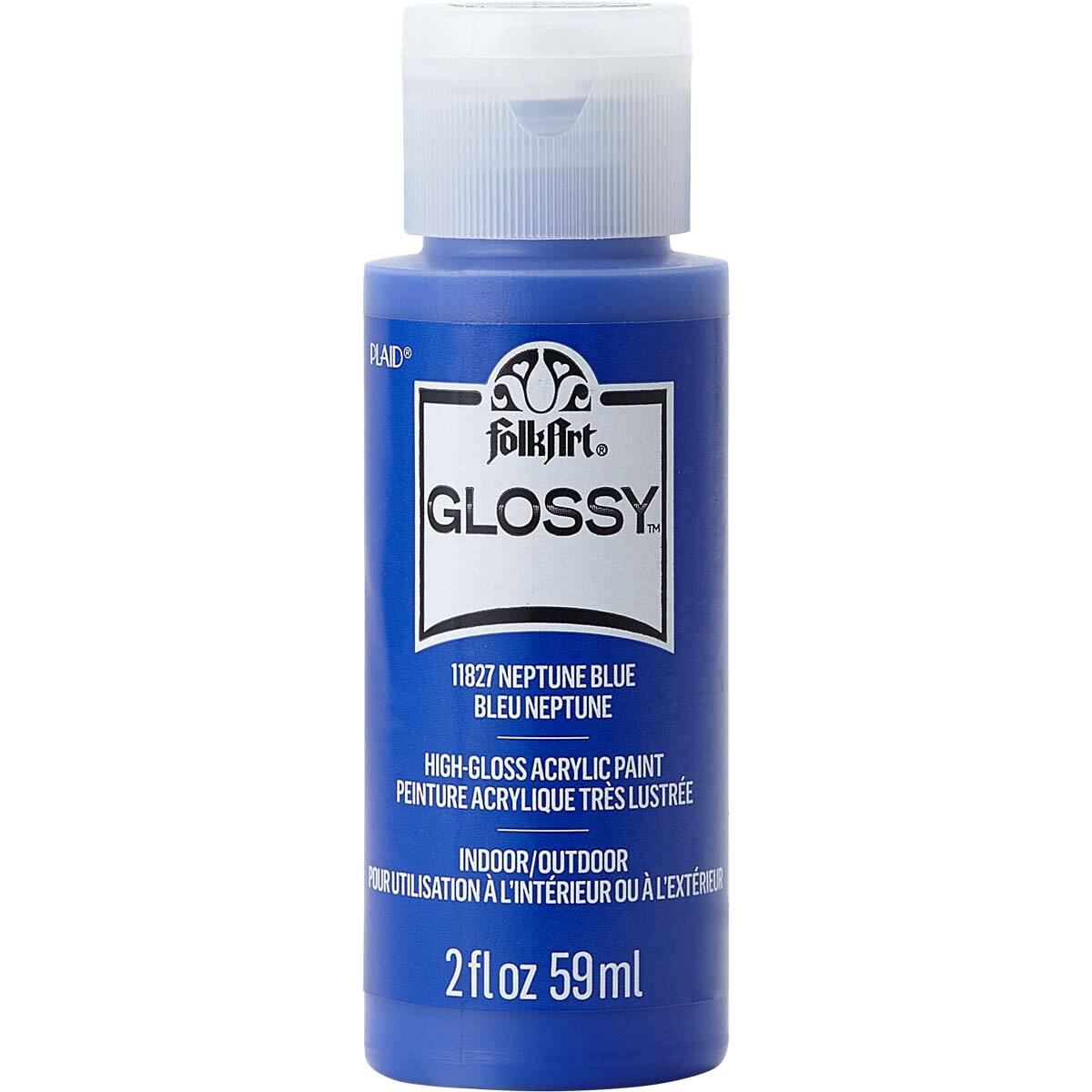 7611827-plaid-folkart-59ml-glossy-art-acrylic-paint-neptune-blue