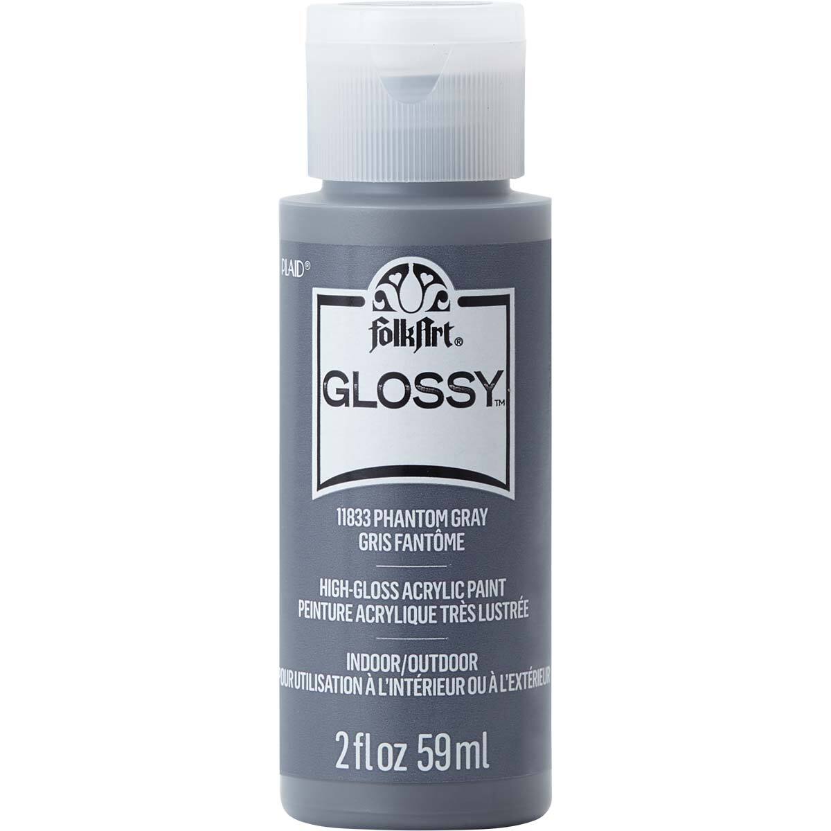 7611833-plaid-folkart-59ml-glossy-art-acrylic-paint-phantom-gray