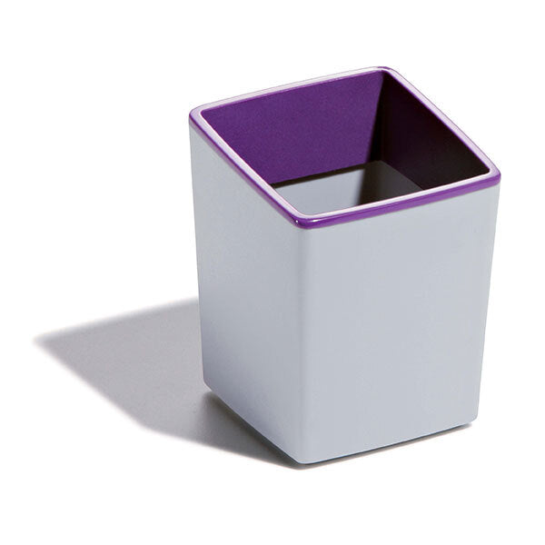 761412-durable-varicolour-smart-office-pen-cup-holder-grey-purple