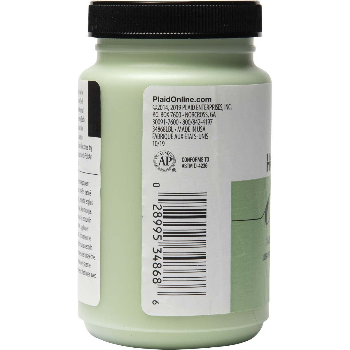 7634868-plaid-folkart-236ml-home-decor-chalk-acrylic-paint-sage-blossom