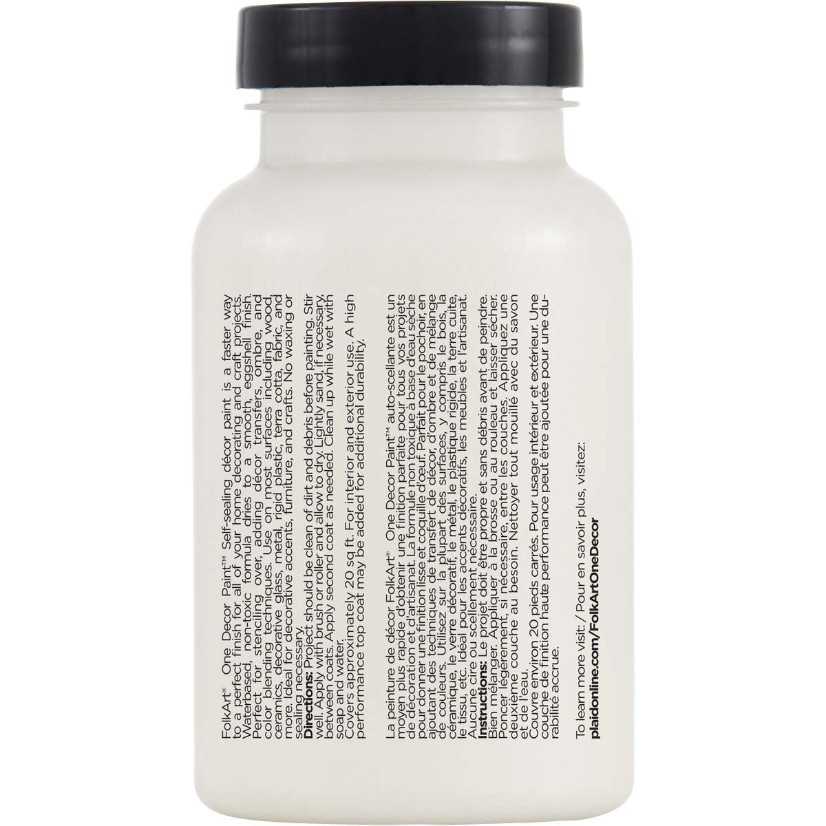 7636055-plaid-folkart-236ml-one-decor-paint-eggshell-finish-farmhouse-white