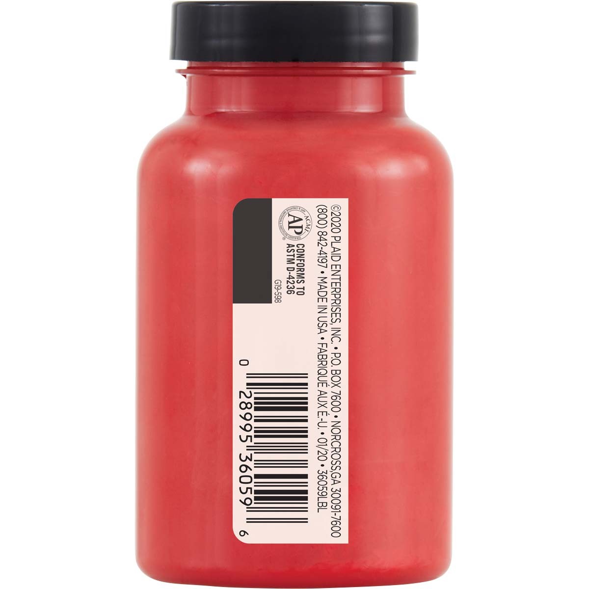 7636059-plaid-folkart-236ml-one-decor-paint-eggshell-finish-ladybug