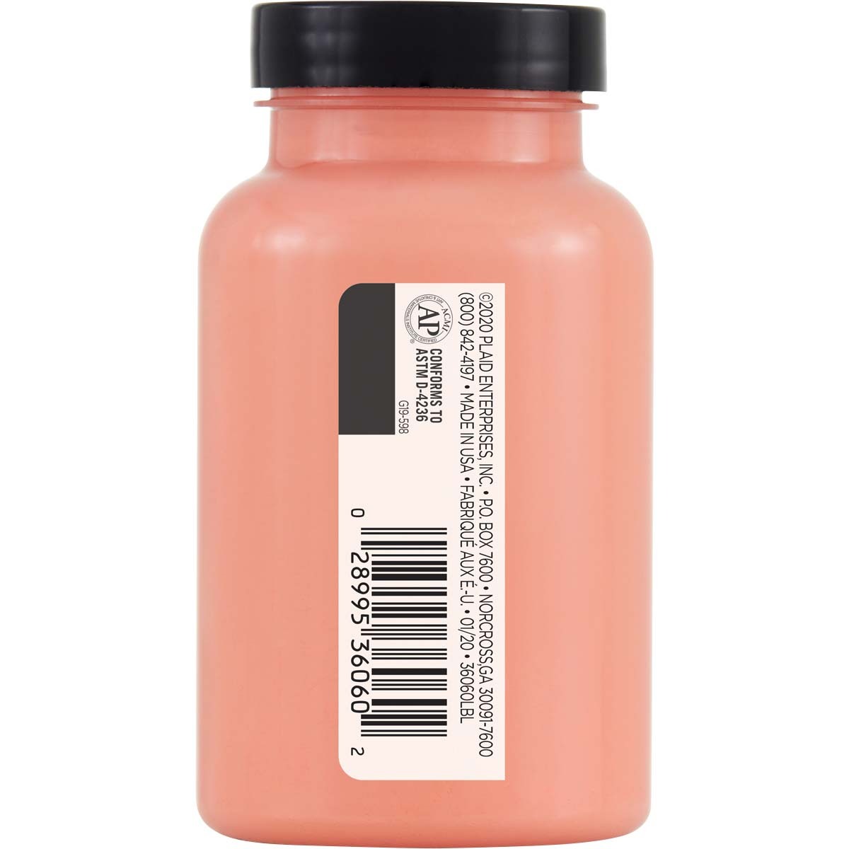 7636060-plaid-folkart-236ml-one-decor-paint-eggshell-finish-coral-peach