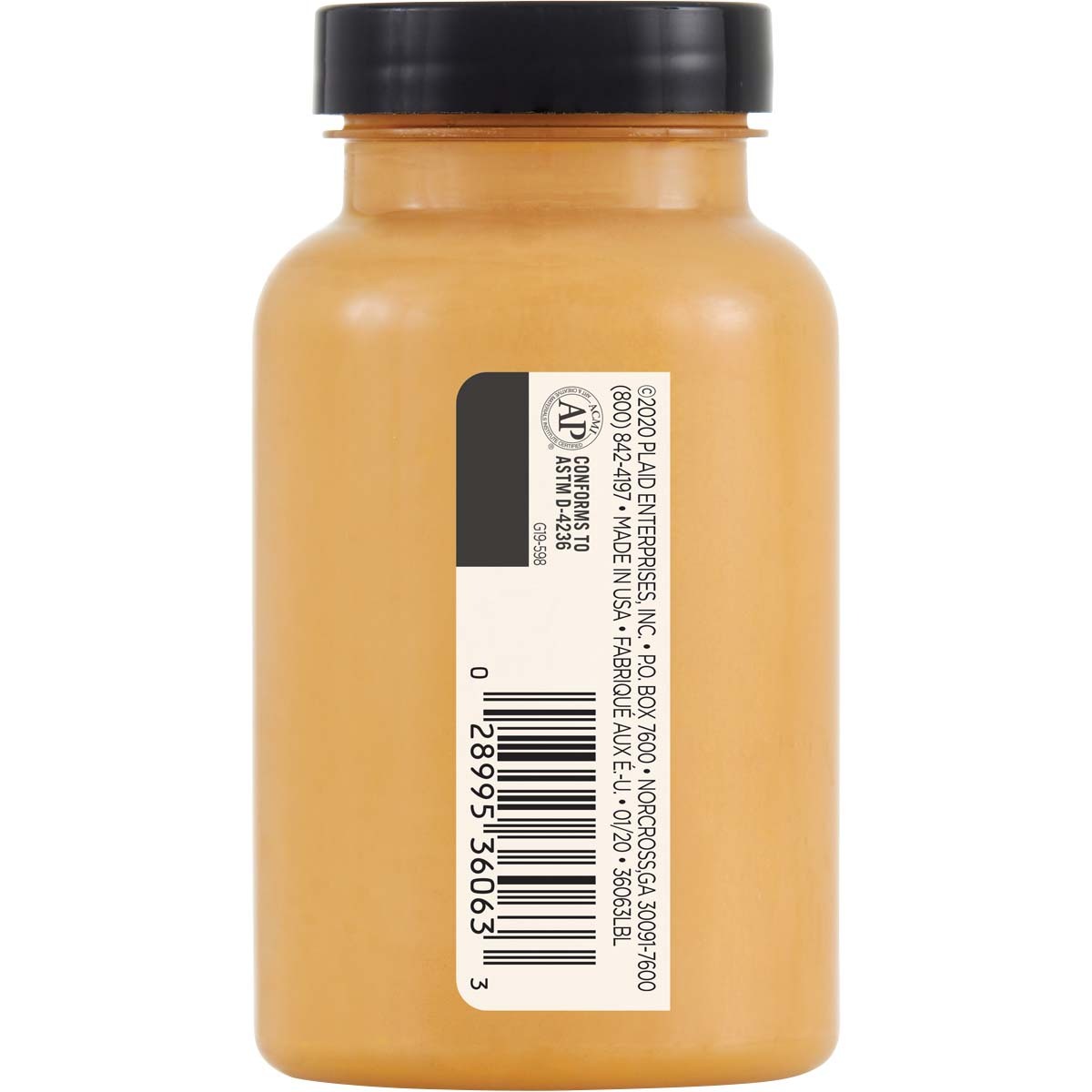 7636063-plaid-folkart-236ml-one-decor-paint-eggshell-finish-golden-yellow