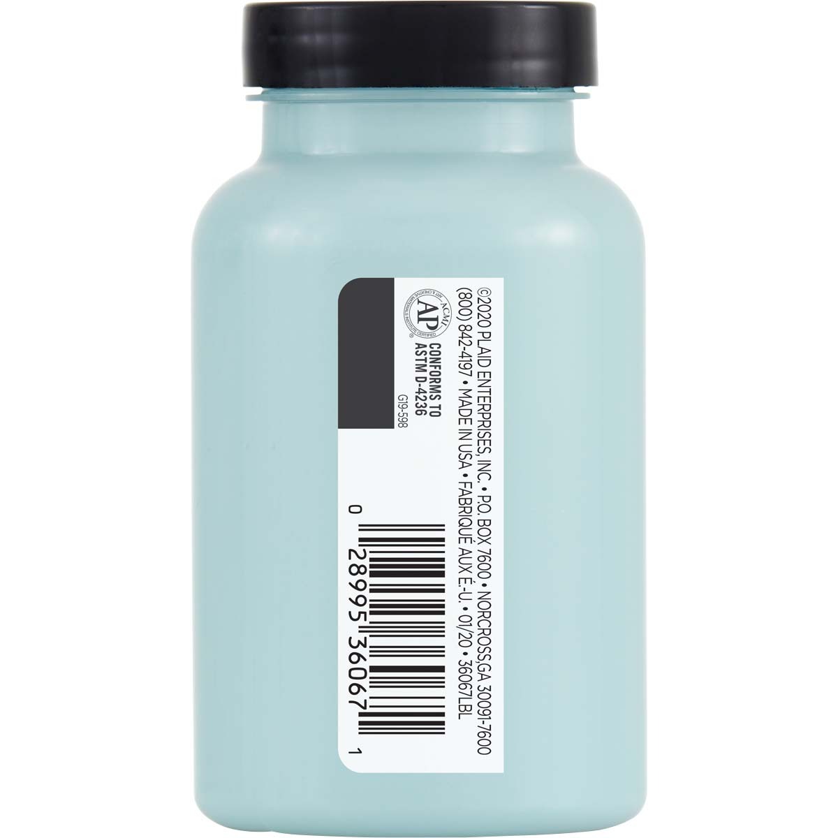 7636067-plaid-folkart-236ml-one-decor-paint-eggshell-finish-iced-turquoise