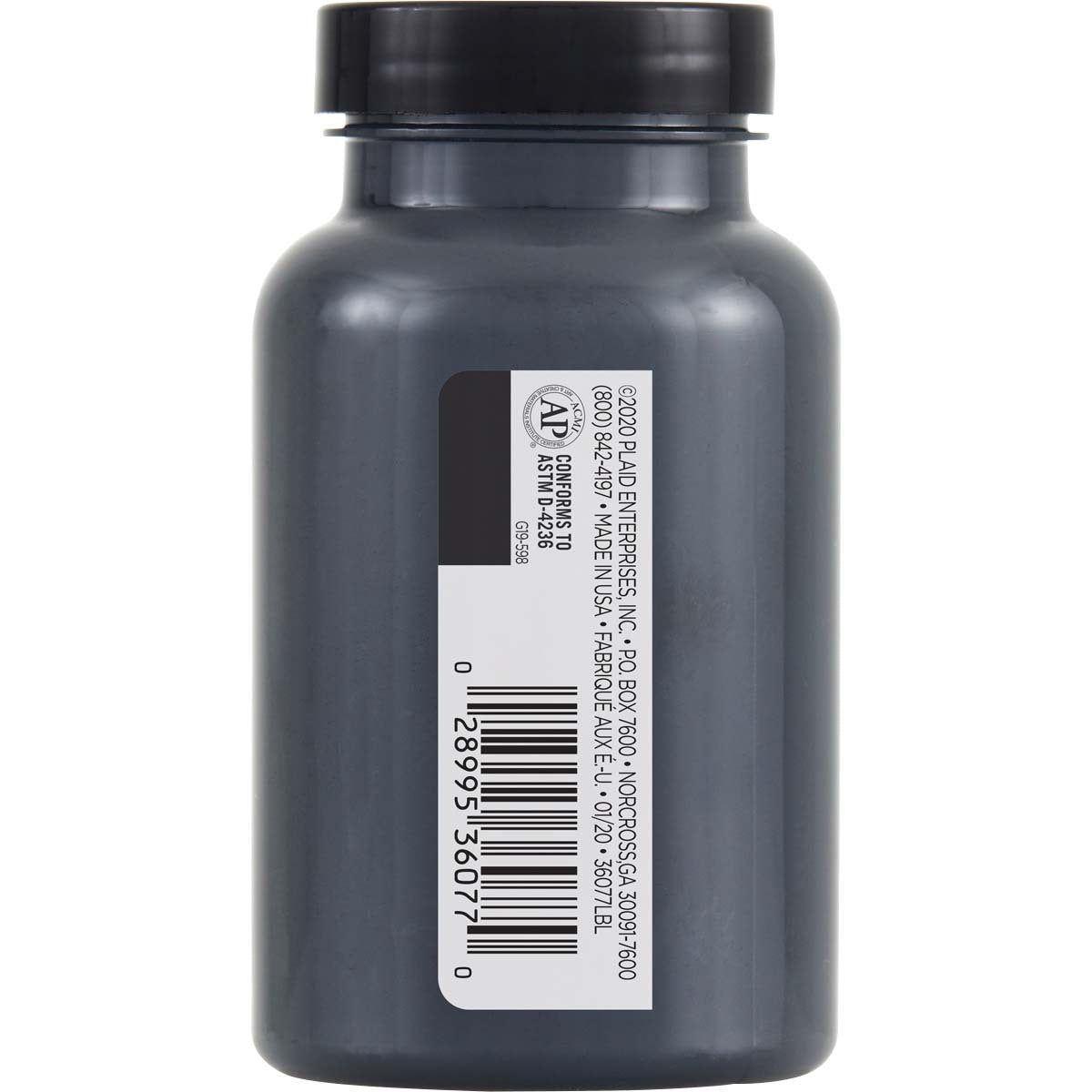 7636077-plaid-folkart-236ml-one-decor-paint-eggshell-finish-classic-black