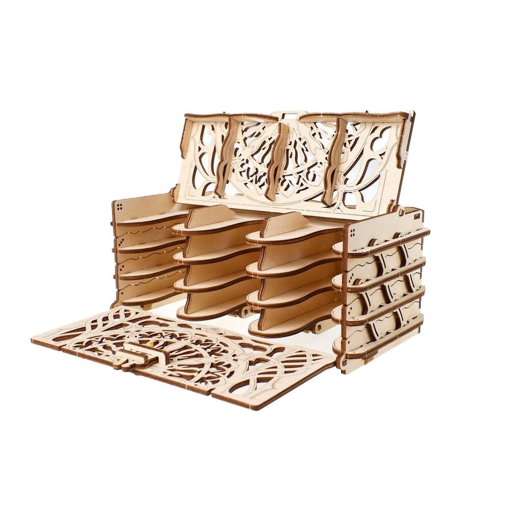 80004-ugears-card-holder-mechanical-diy-wooden-3d-puzzle-77pc