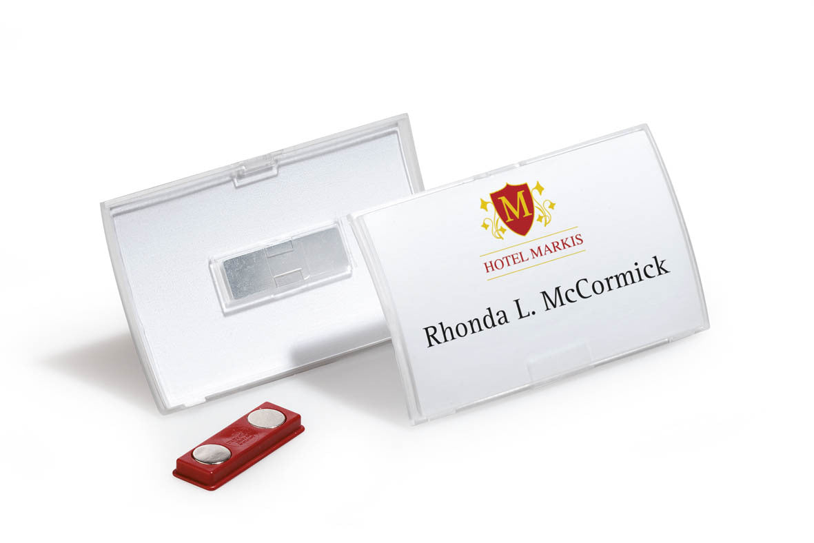 821519-10pk-durable-9cm-name-badge-id-w-magnet-clip-secure-holder
