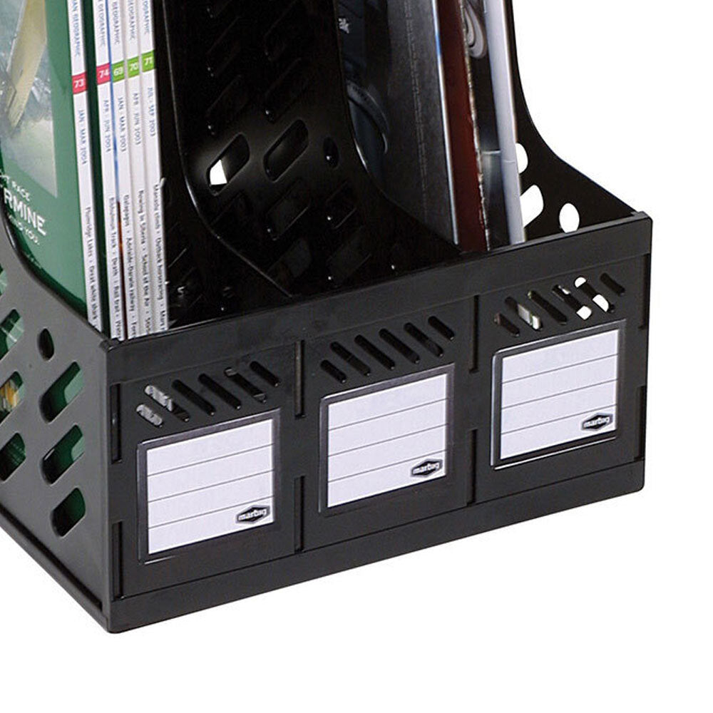 864100-marbig-magazine-3-section-rack-black