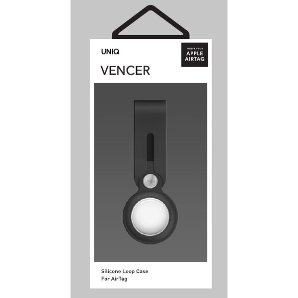 8886463677339-uniq-vencer-apple-airtag-protective-silicone-loop-case-cover-charcoal
