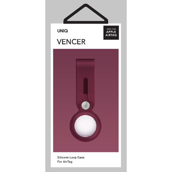 8886463677346-uniq-vencer-apple-airtag-protective-silicone-loop-case-cover-maroon