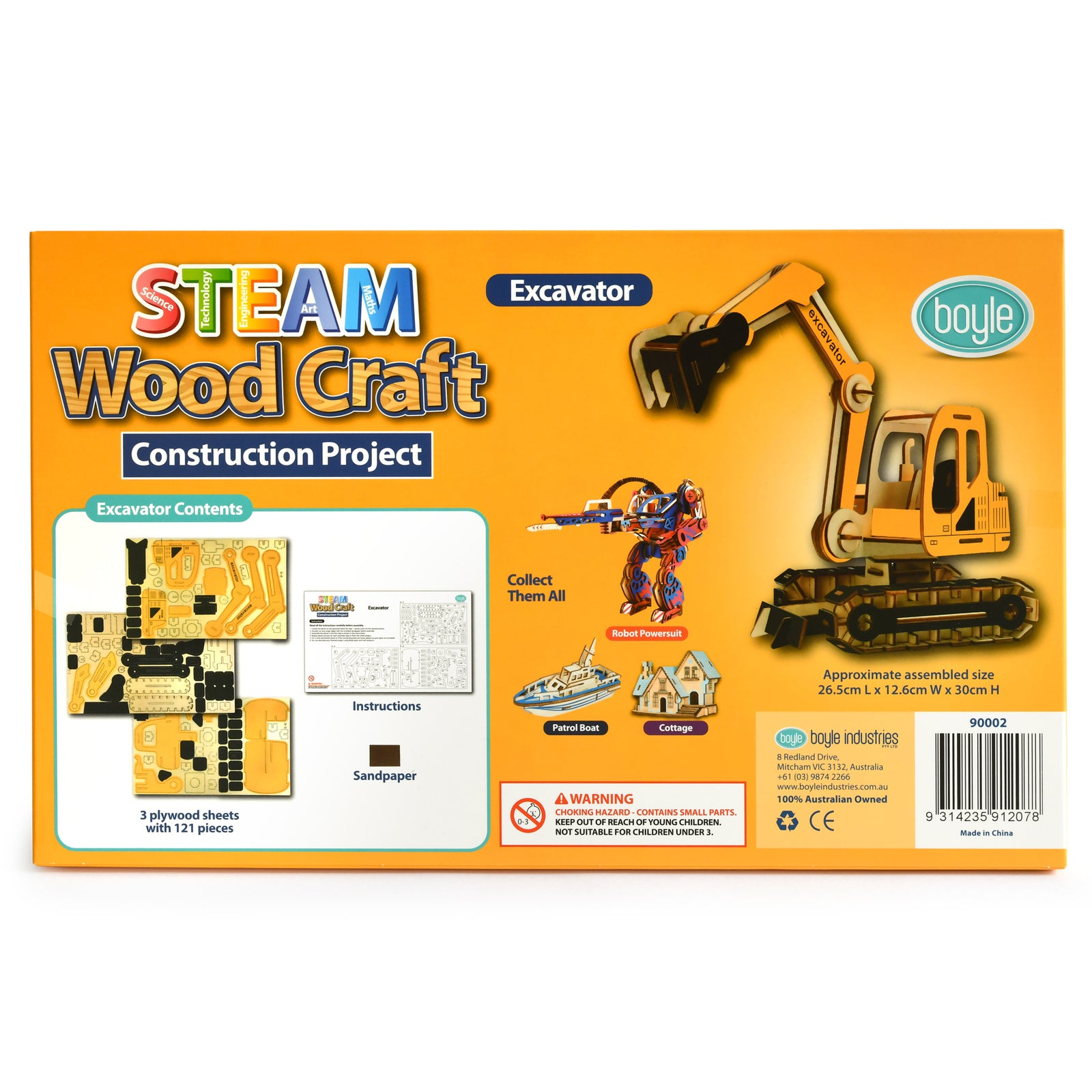 90002-121pc-steam-diy-wood-puzzle-craft-project-excavator-kids-toy-8y