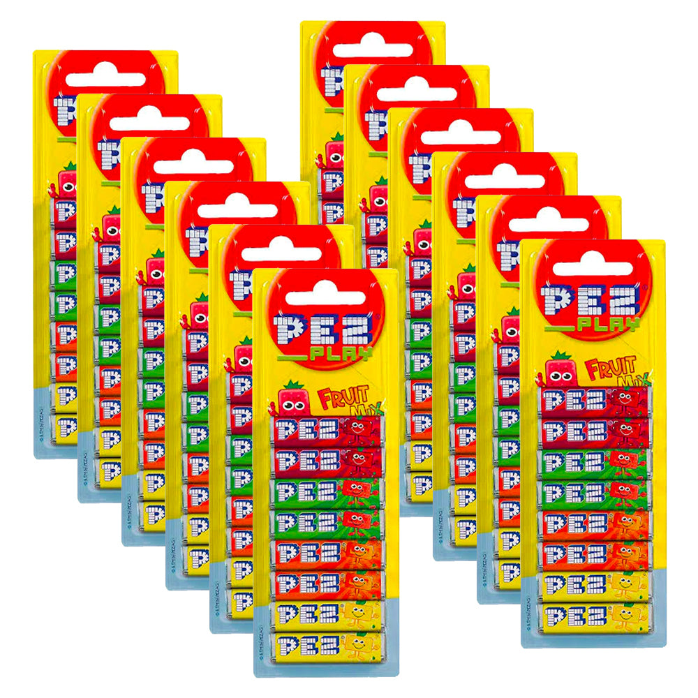 90600-12x-8pc-pez-fruit-mix-flavour-hard-candy-refill-confectionery-8-5g