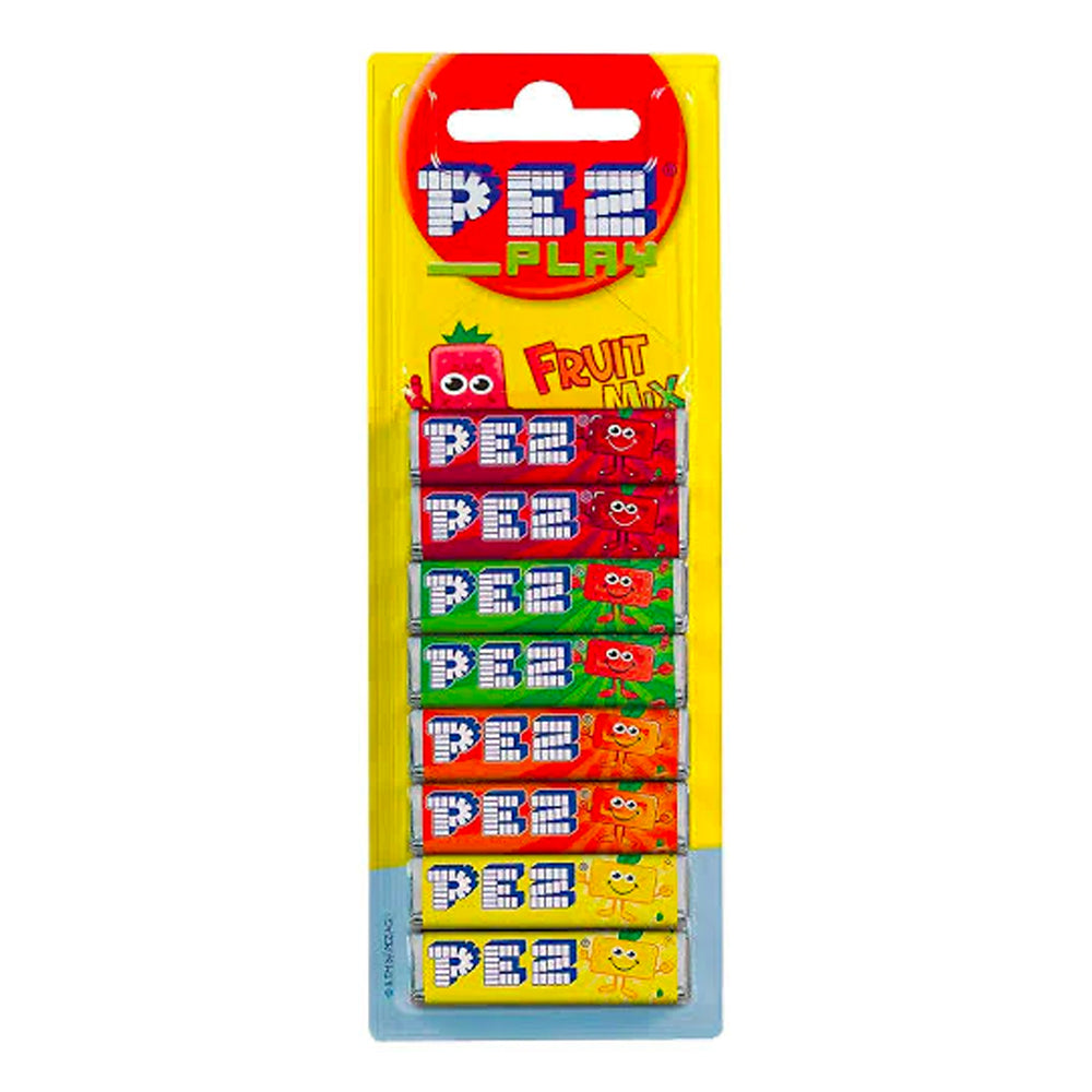 90600-12x-8pc-pez-fruit-mix-flavour-hard-candy-refill-confectionery-8-5g