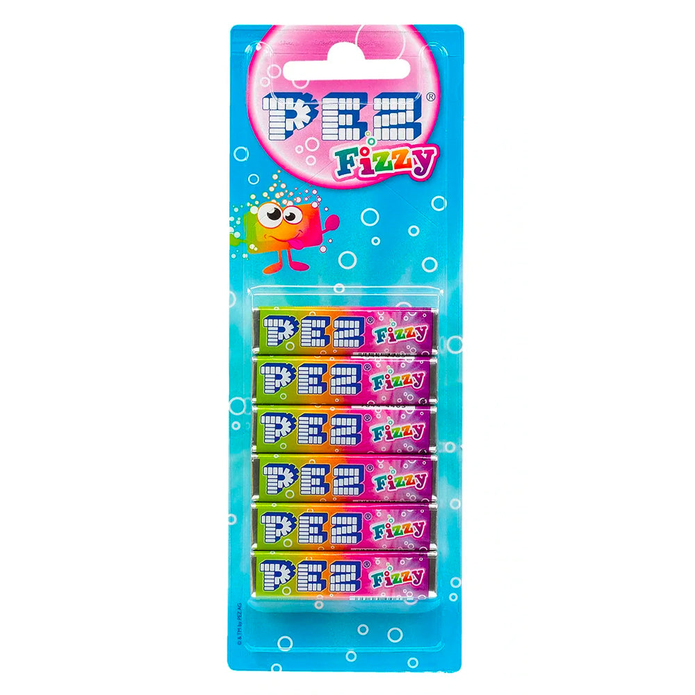90601-12x-8pc-pez-fizzy-fruit-flavour-hard-candy-refill-confectionery-8-5g