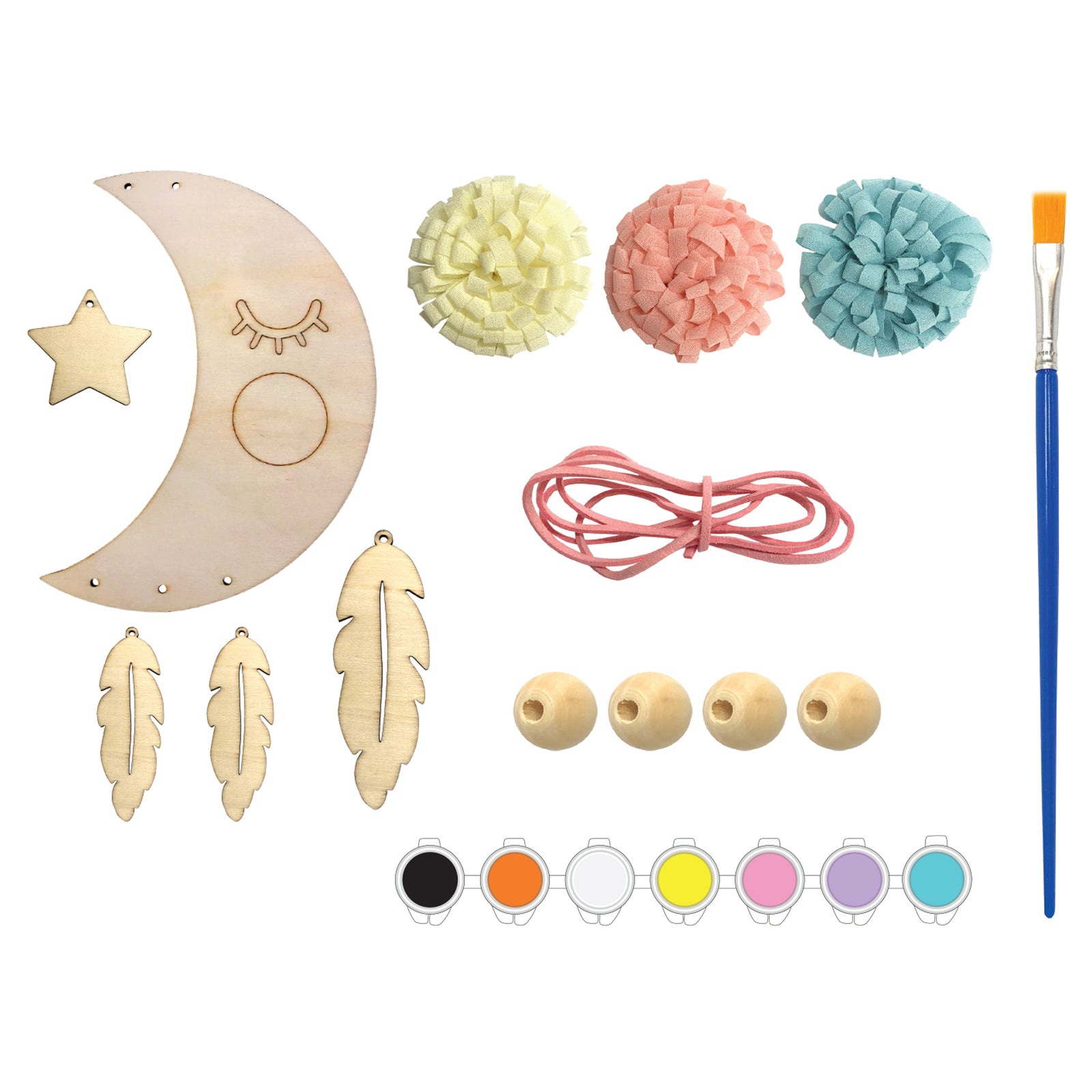 Crafty Kits Hanging Mobile DIY Paint Kit Kids 4+ Assorted
