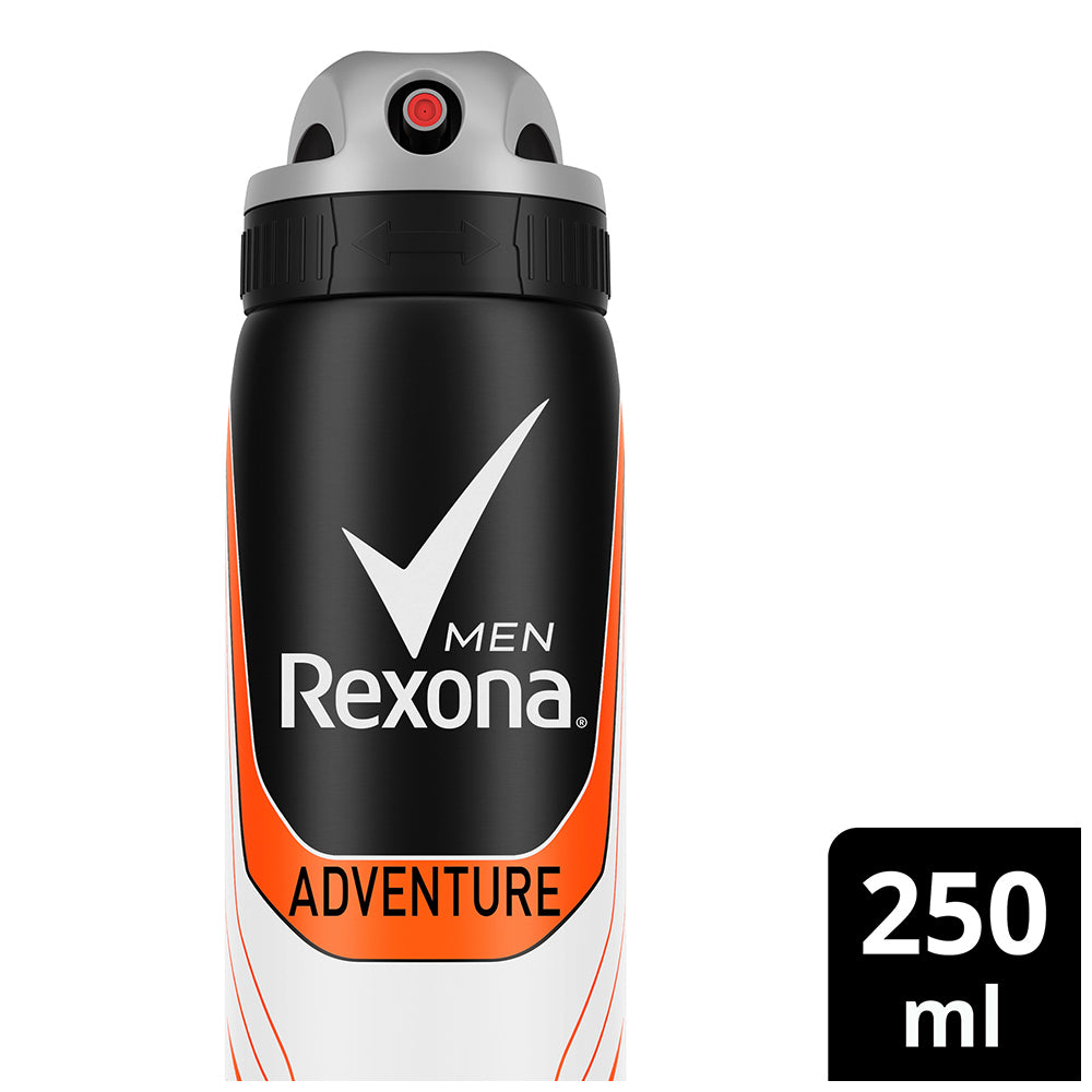 6x Rexona Anti-Perspirant 250ml Deodorant Adventure Men