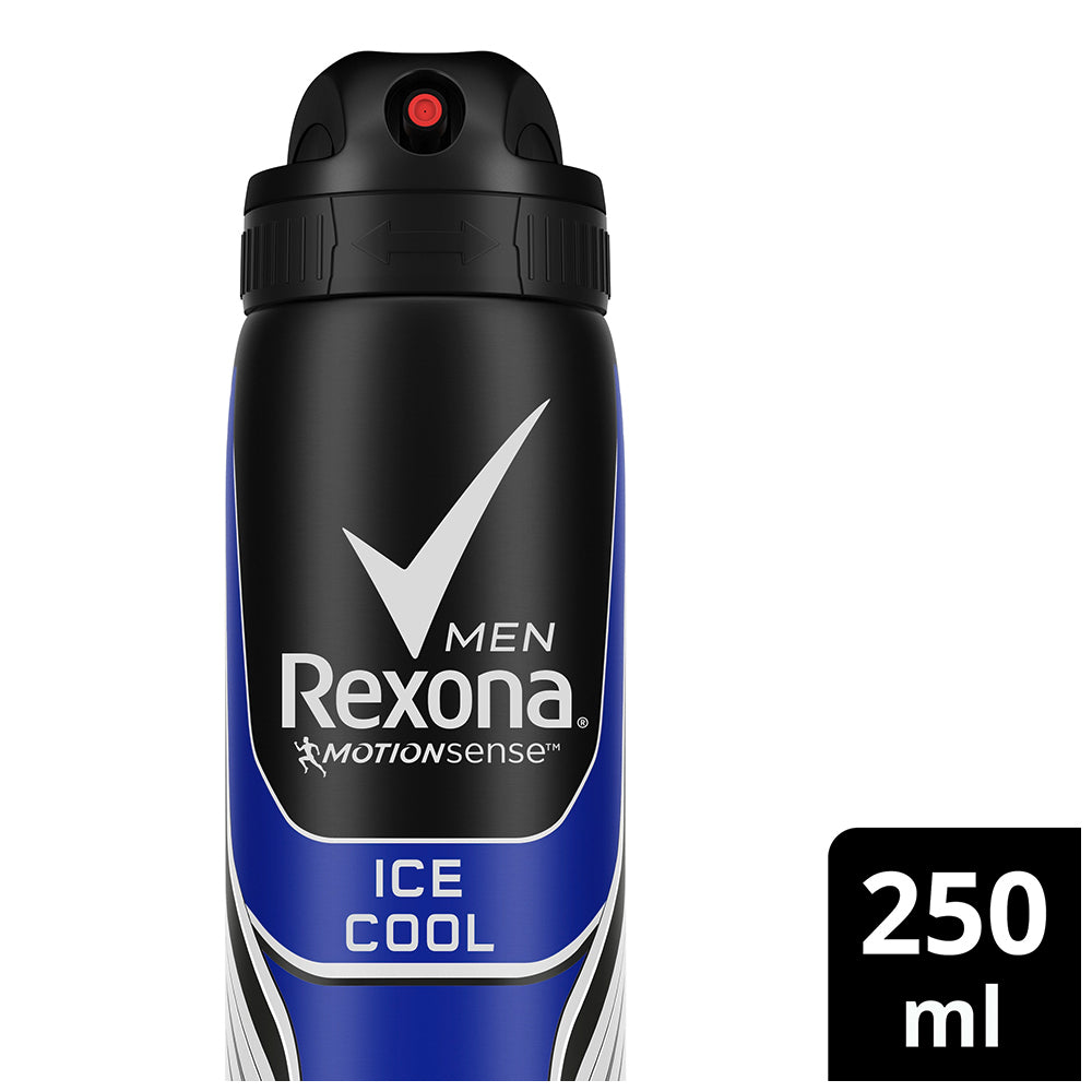 6x Rexona Anti-Perspirant 250ml Deodorant Ice Cool Men