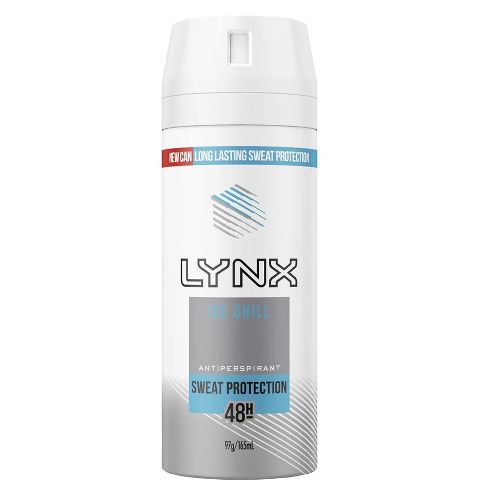 6pc Lynx Ice Chill Antiperspirant/Deodorant Spray 165ml/97g