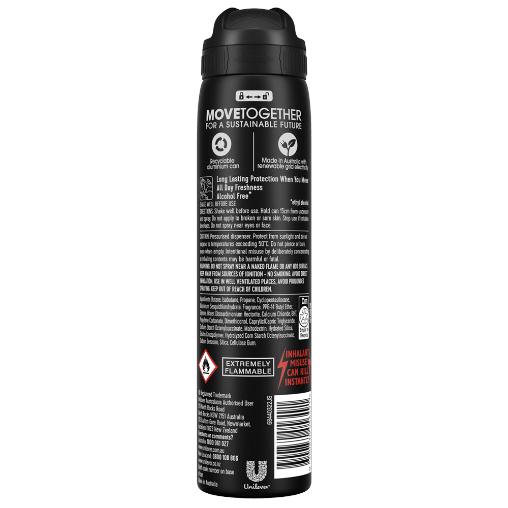 6pc Rexona Advanced Protection Sport Deodorant Spray 130g/220ml