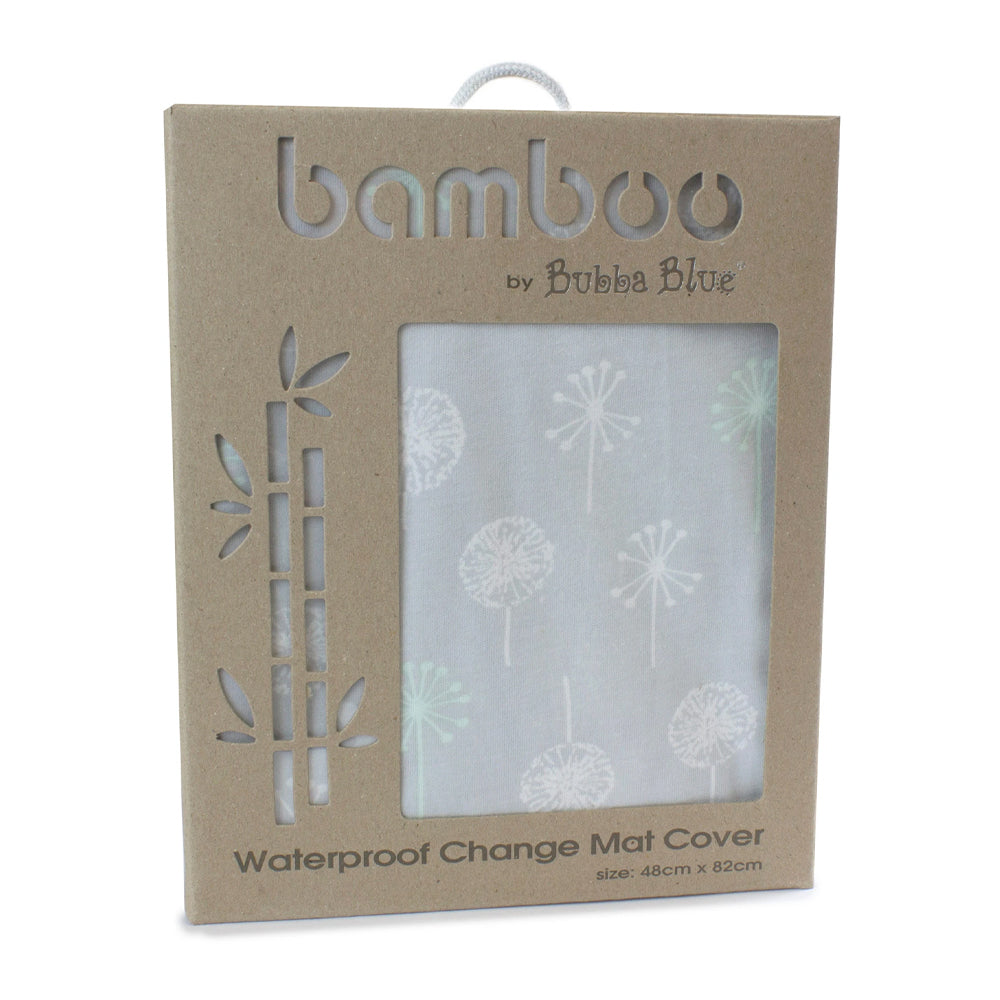 Bubba Blue Bamboo Mint Meadow Jersey Change Mat Cover