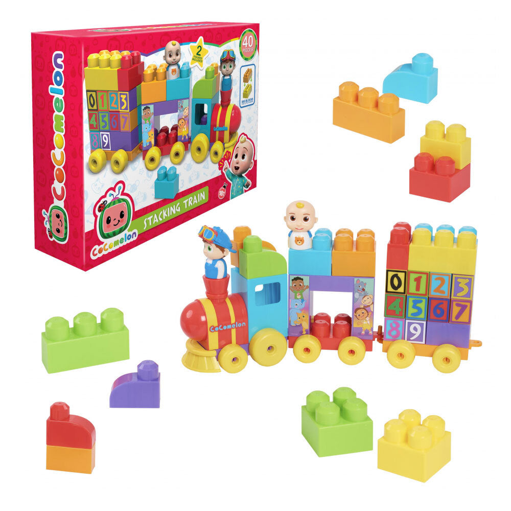 40pc Cocomelon Stacking Train 18m+