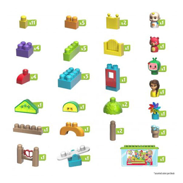 53pc Cocomelon Patch Academy Block Set 18m+