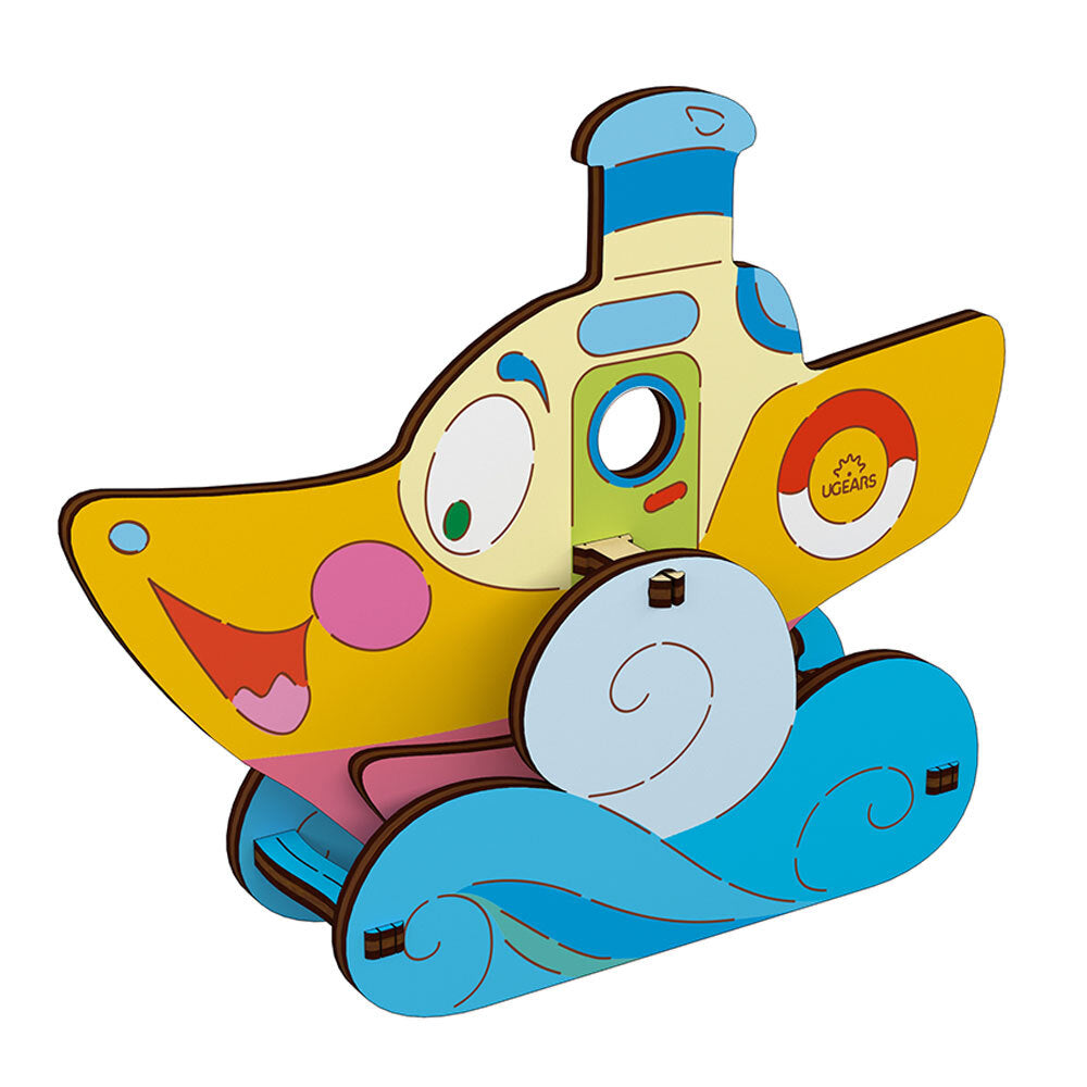 Ugears 3D Painting Steamboat DIY Wooden Puzzle 1pc