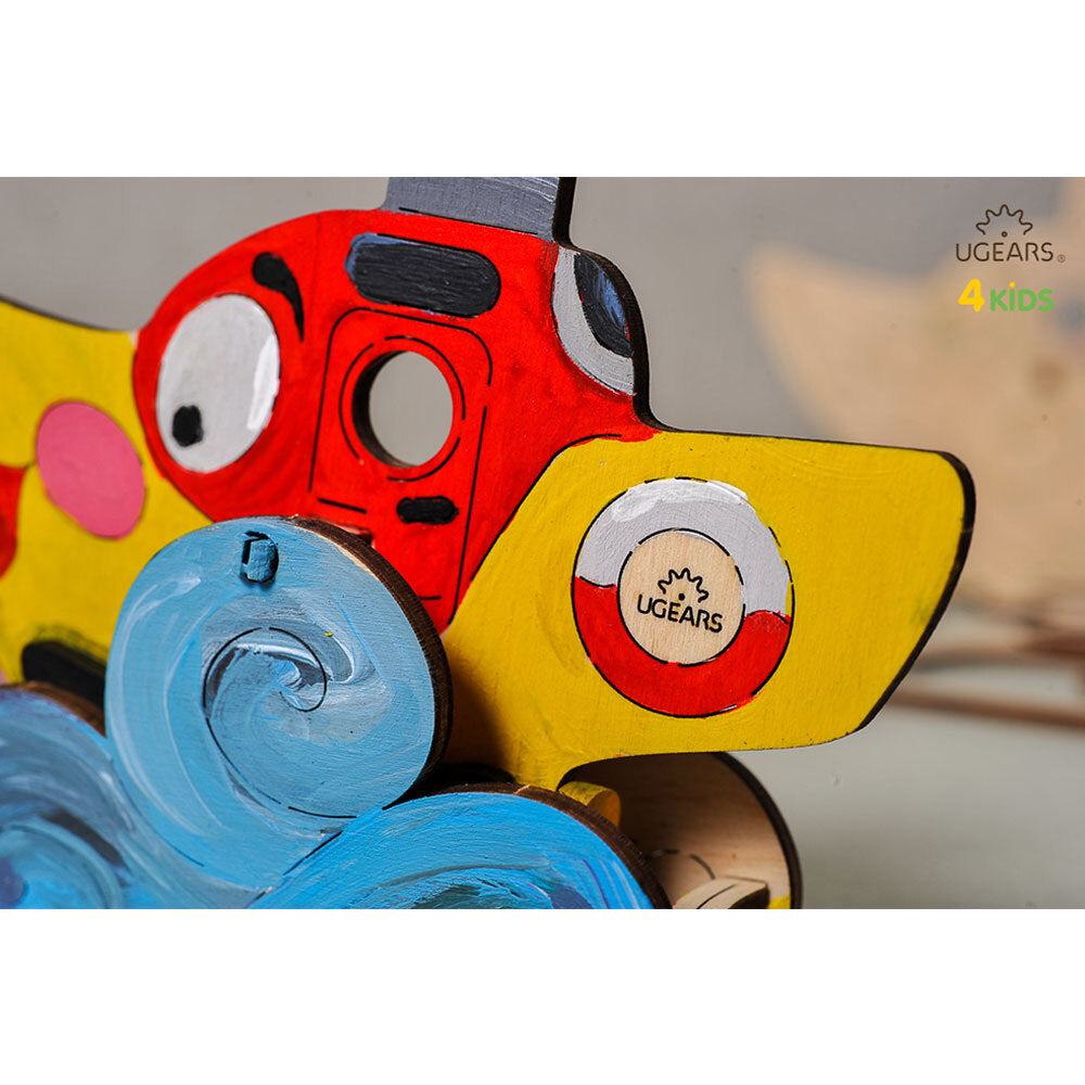 Ugears 3D Painting Steamboat DIY Wooden Puzzle 1pc