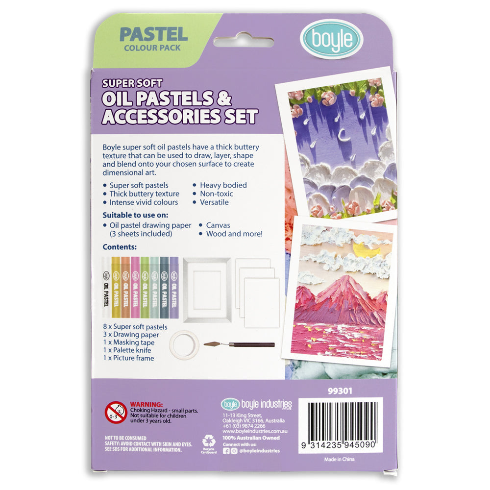 14pc Boyle Oil Pastels and Accessories Kids Art/Craft Set - Pastel 3y+