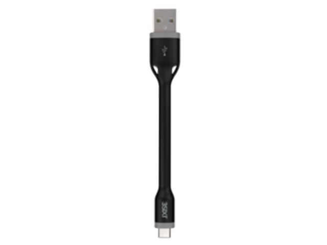 3s-0957-3sixt-clip-sync-10cm-usb-a-to-usb-c-cable-black