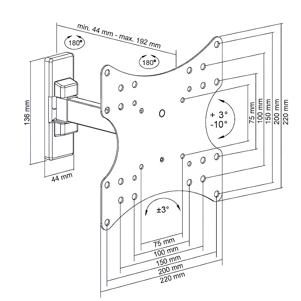 49713-goobay-fullmotion-single-arm-23-42-television-wall-mount
