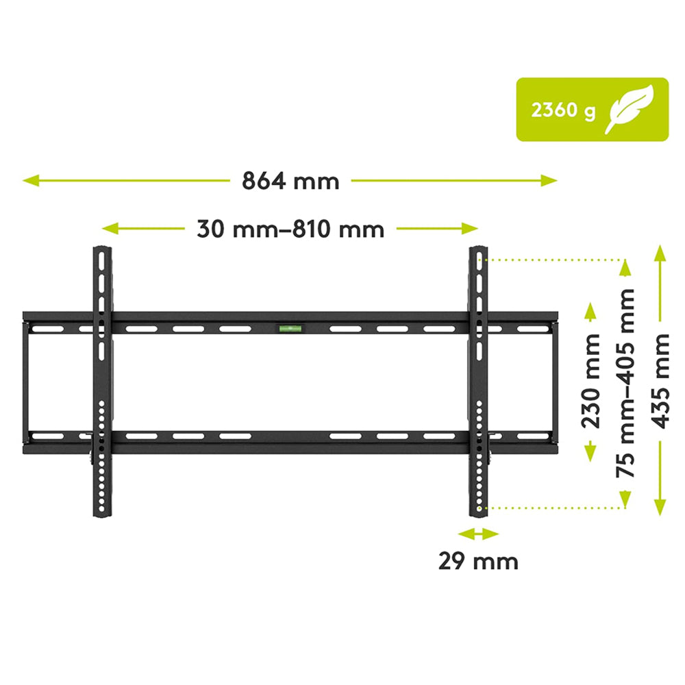 49742-goobay-fixed-wall-75kg-tv-wall-mount-43-100-led-lcd-plasma-black