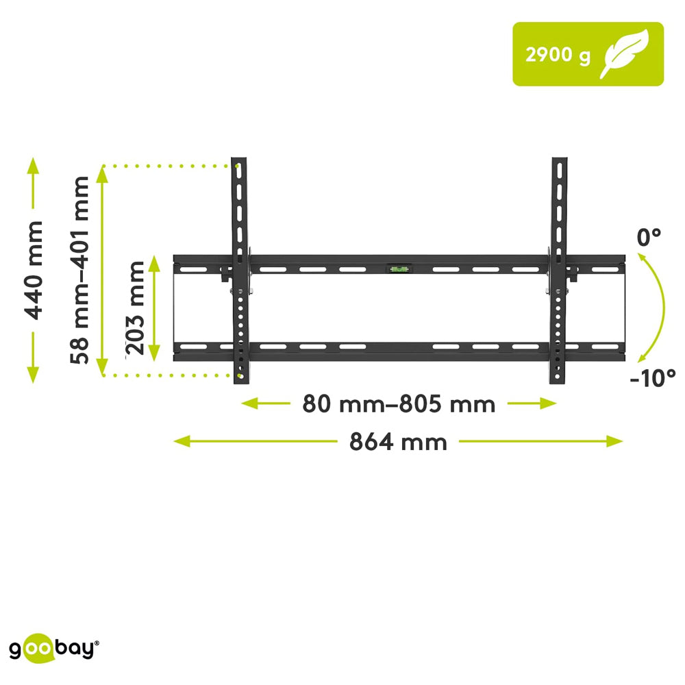 49743-goobay-tilting-television-tv-wall-mount-vesa-800x400mm-43-100-75kg
