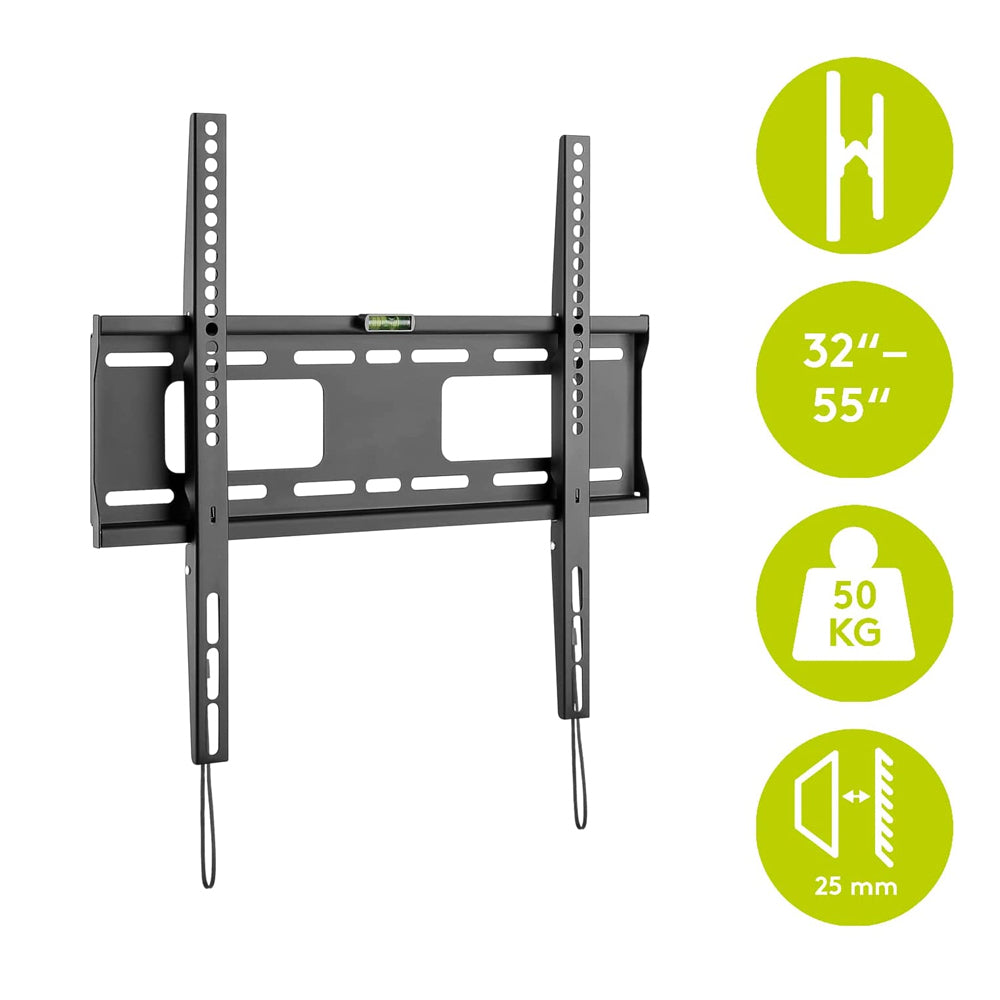 49890-goobay-fixed-wall-50kg-tv-wall-mount-32-55-led-lcd-plasma-black