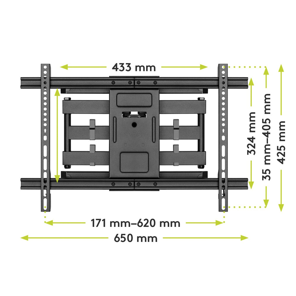 49932-goobay-full-motion-television-full-motion-pro-wall-mount-37-70-60kg-black