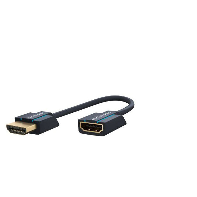 70700-clicktronic-0-02m-hdmi-male-to-female-adaptor-cable-black
