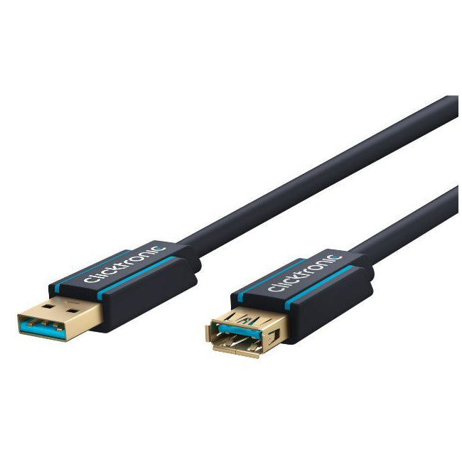 70119-clicktronic-1-8m-usb-a-male-to-female-3-0-cable-connector-black