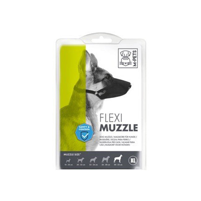 10812499-m-pets-35cm-flexi-muzzle-dog-puppy-pet-biting-barking-w-adjustable-strap-xl