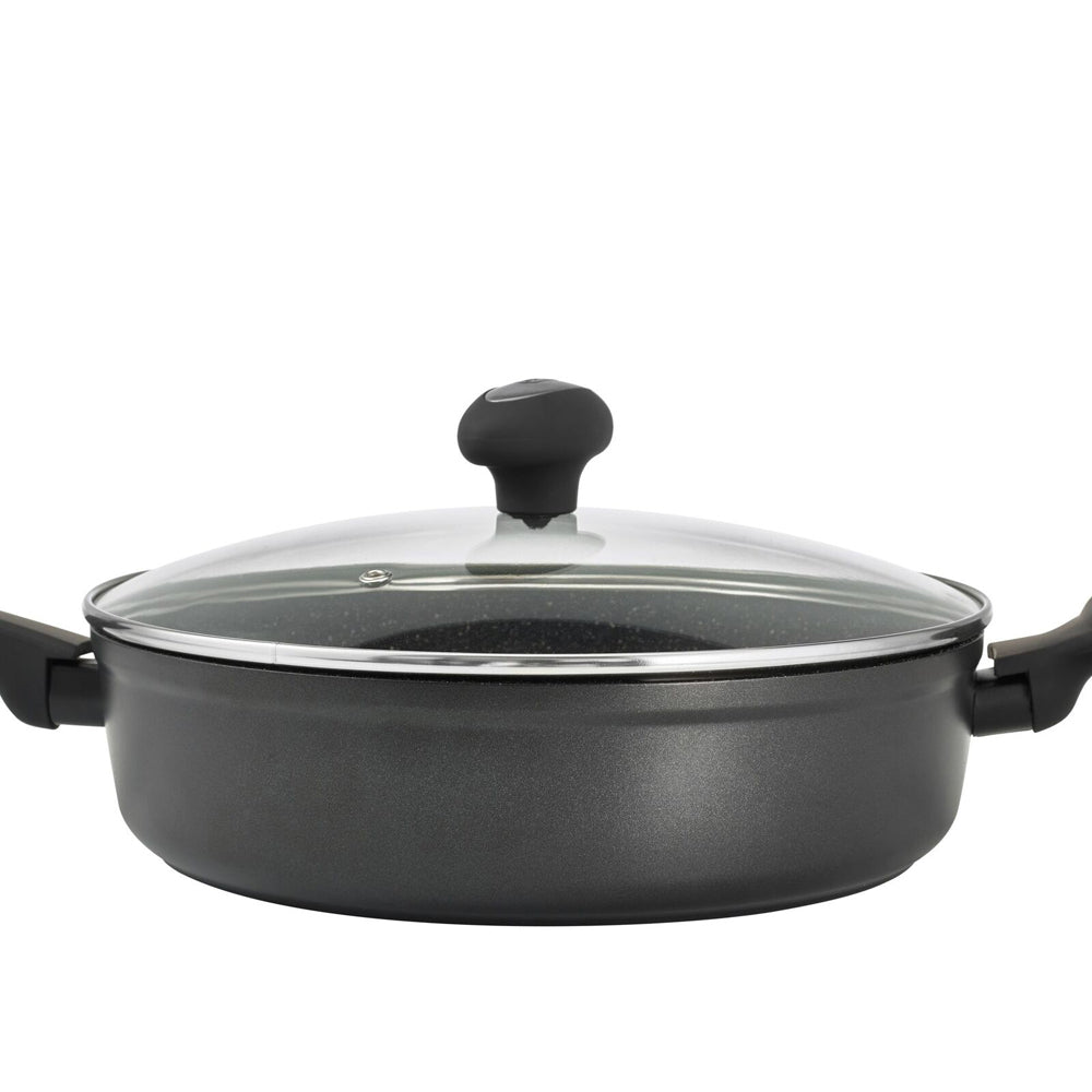 14706-zyliss-ultimate-forged-28cm-non-stick-saute-pan-w-lid-cover-black