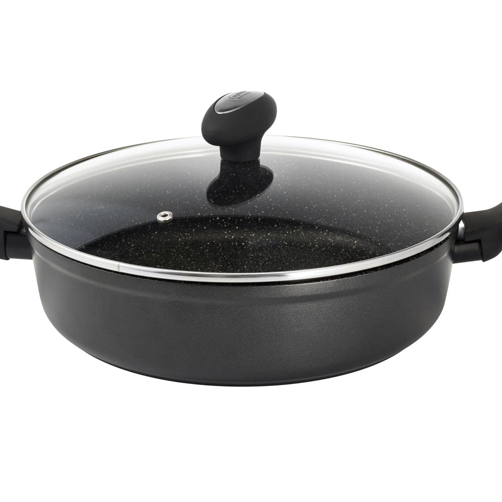 14706-zyliss-ultimate-forged-28cm-non-stick-saute-pan-w-lid-cover-black